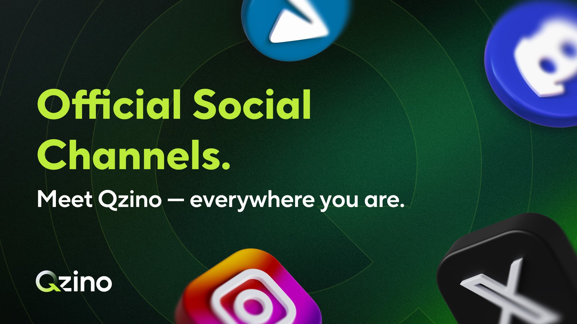 Official Qzino Social Channels — Stay Connected