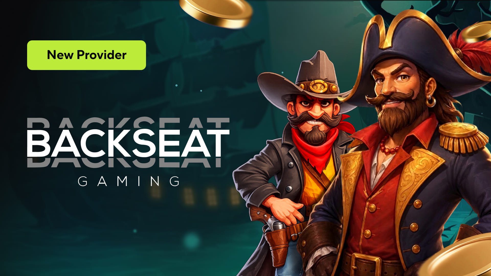 Backseat Gaming is now on Qzino — bold characters, vivid worlds, pure slot energy