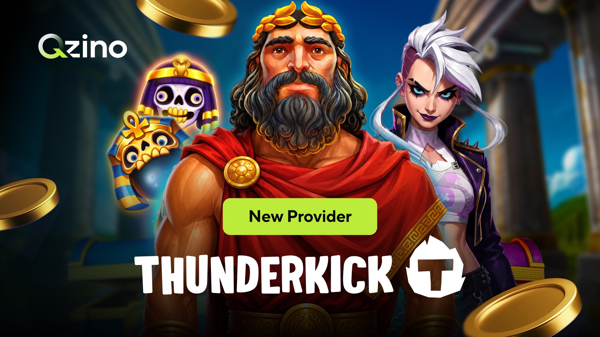 Thunderkick is now on Qzino — pink elephants, explosive skeletons and a hint of magical madness
