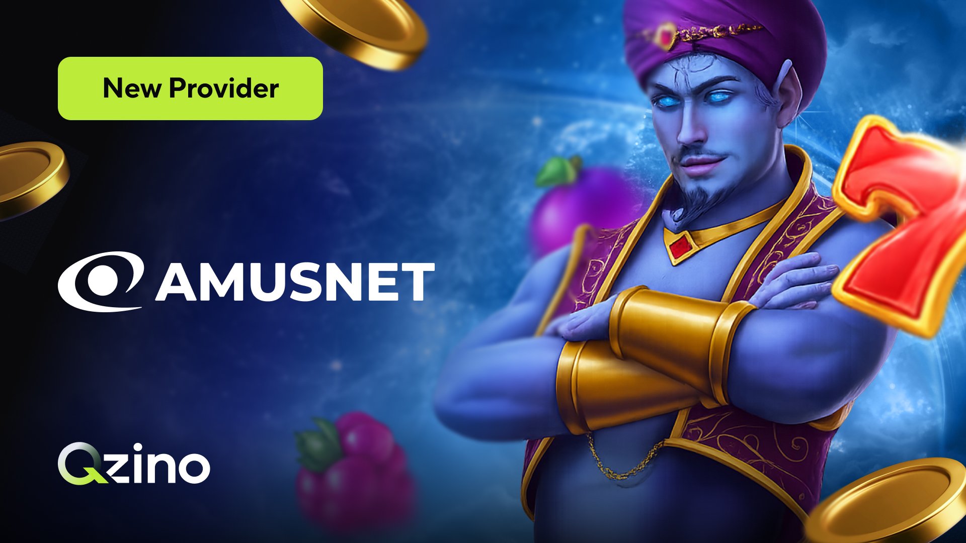Amusnet is now on Qzino — iconic slots and Jackpot Cards are in the lobby